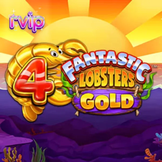 Tampilan layar permainan slot 4 Fantastic Lobsters Gold pada perangkat seluler
